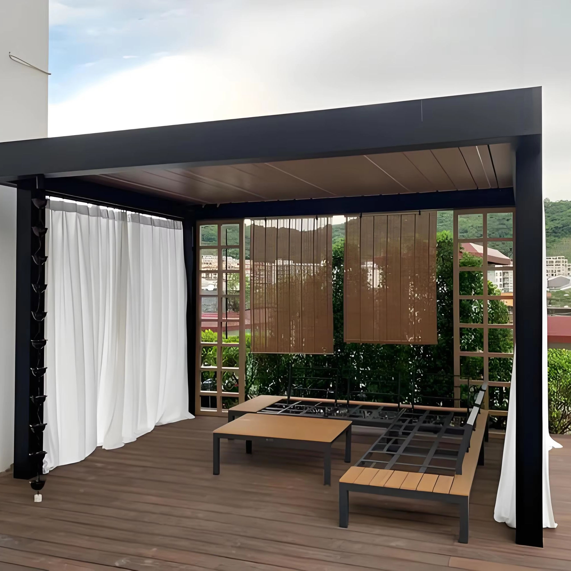 Outdoor Furniture Gazebo - Роскошная пергола из алюминиевого сплава с