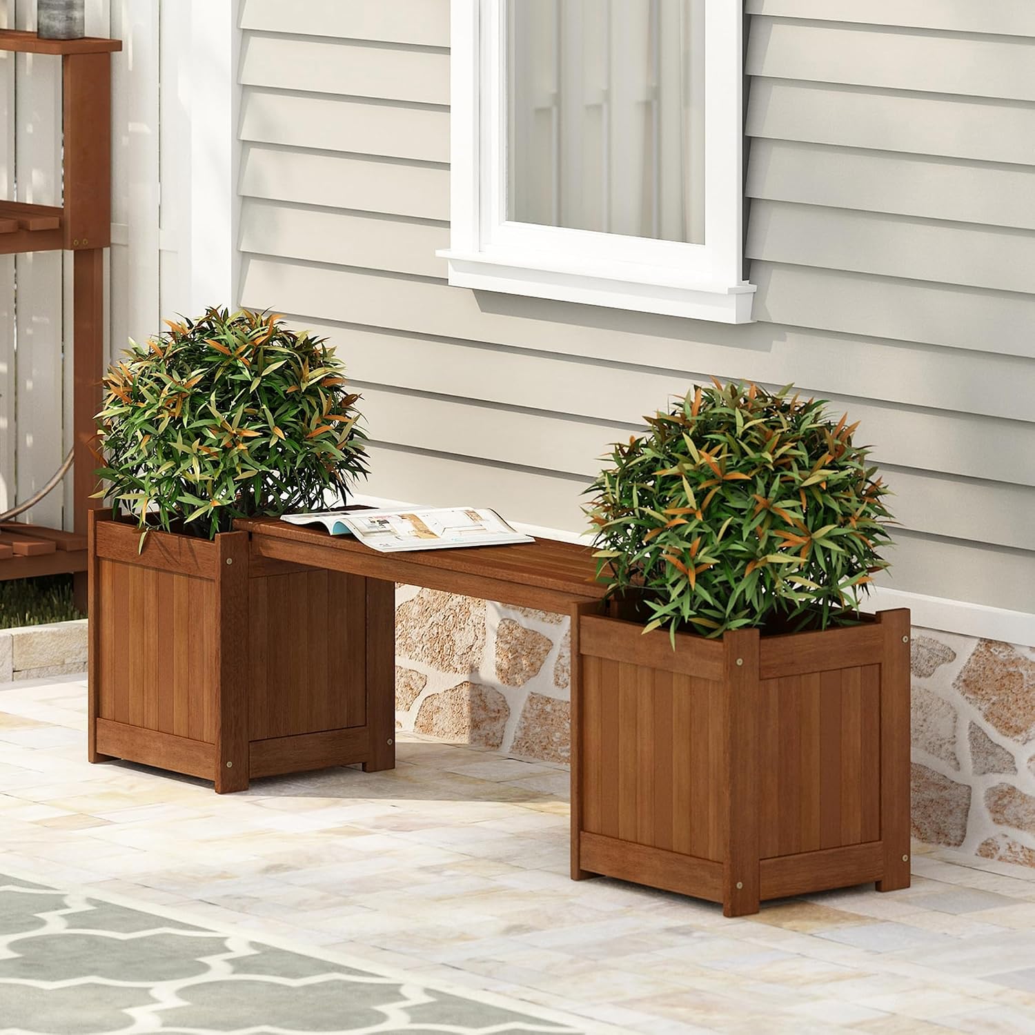 Outdoor Furniture Oil Teak - Деревянный ящик-кашпо для улицы и дома