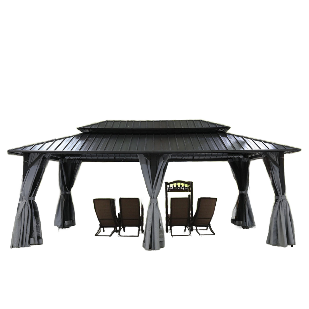 Outdoor Furniture Gazebo - Уличный алюминиевый навес-беседка с двойной металлической