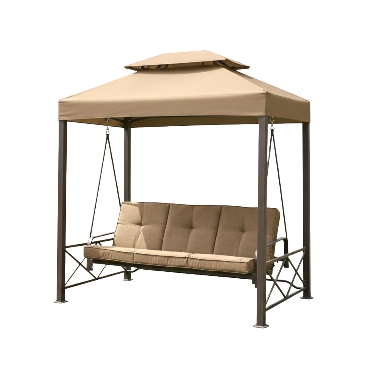 Outdoor Furniture Gazebo - Прочный сменный тент-навес для 3-местной качельной