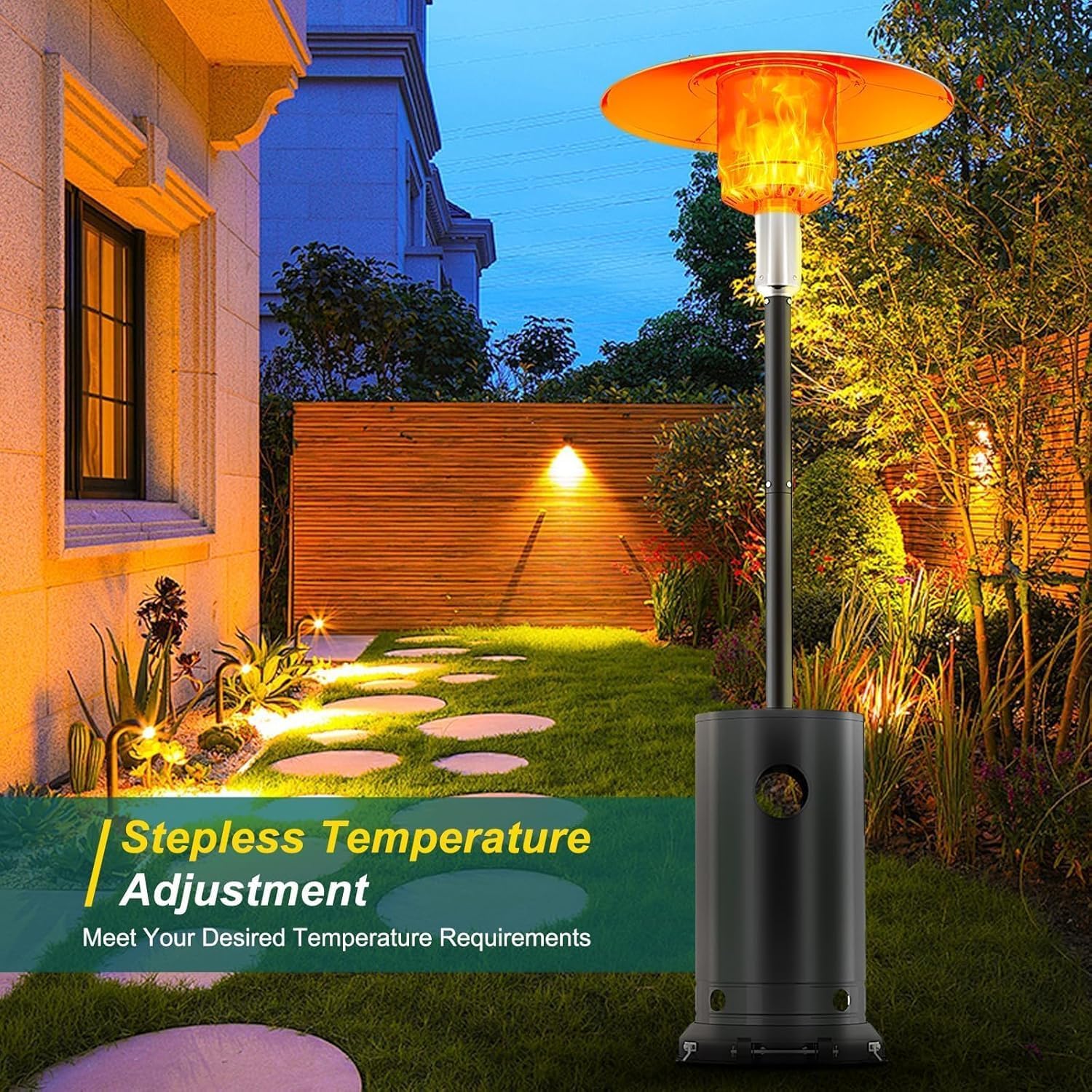 Patio Heater Standing - Наружная тепловая лампа 48,000 БТЕ —