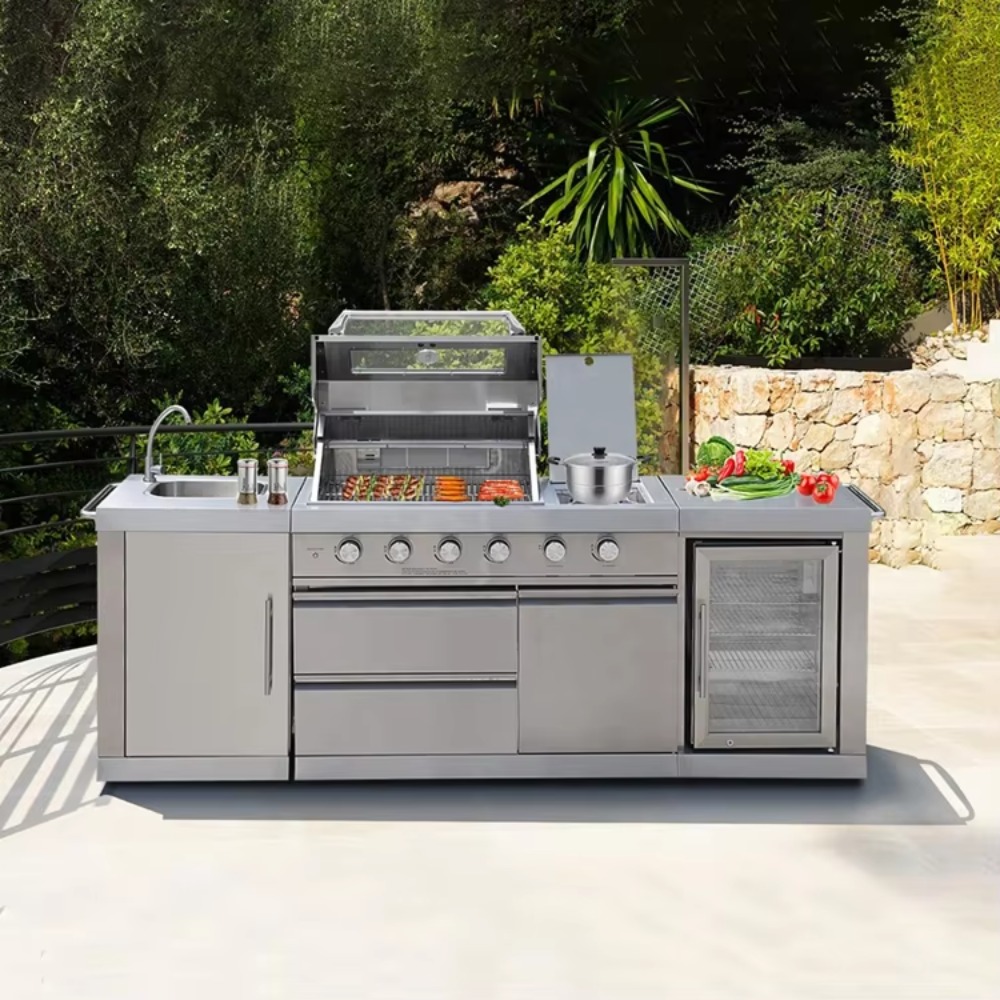 Outdoor Furniture Bali - Уличная кухня с навесом, устойчивая к
