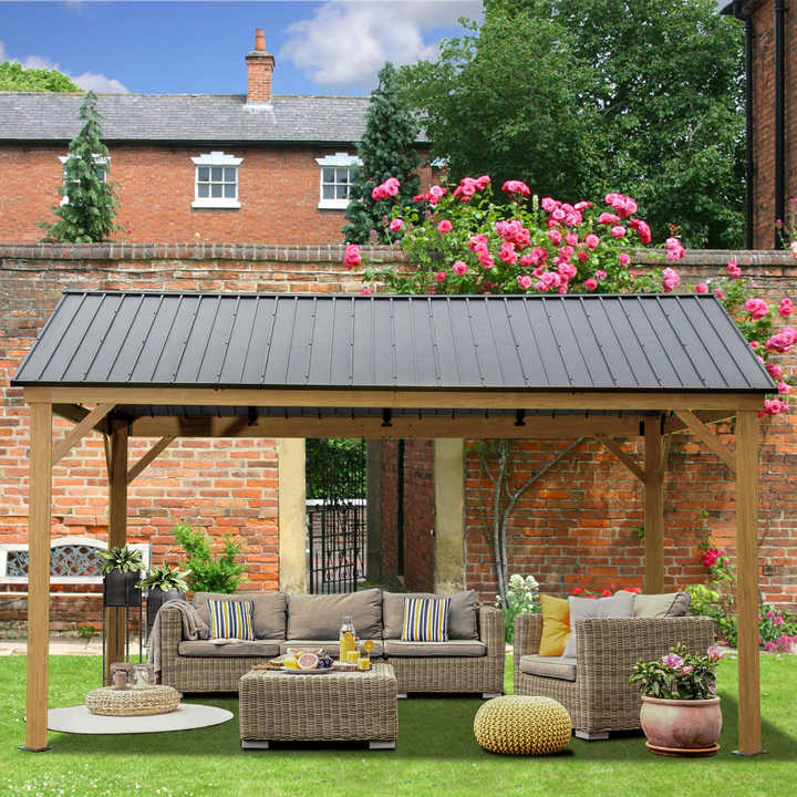 Outdoor Furniture Gazebo - Уличная беседка с алюминиевым каркасом, оцинкованной