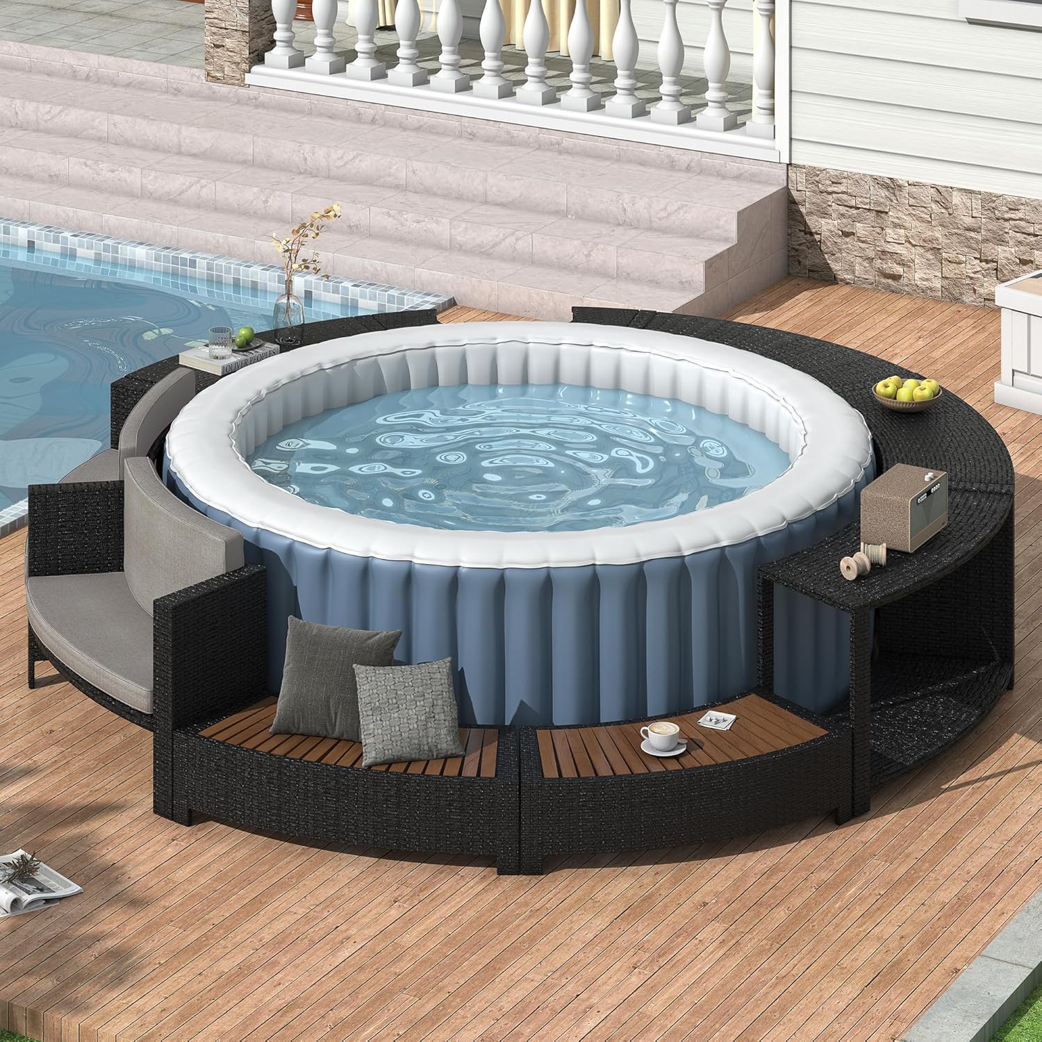 Комплект садовой мебели из рот – обзор и цена Outdoor Furniture Grey