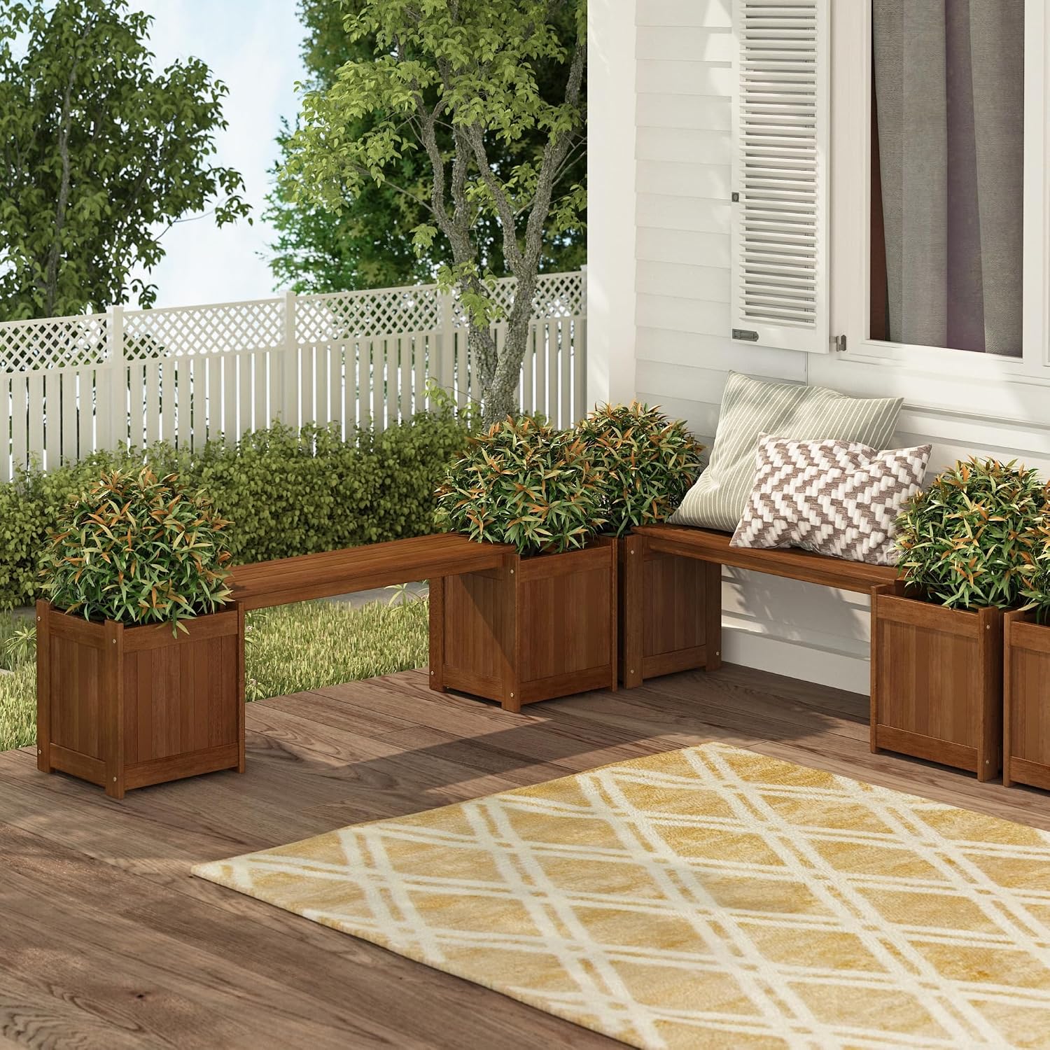 Деревянный ящик-кашпо для улиц – обзор и цена Outdoor Furniture Oil Teak