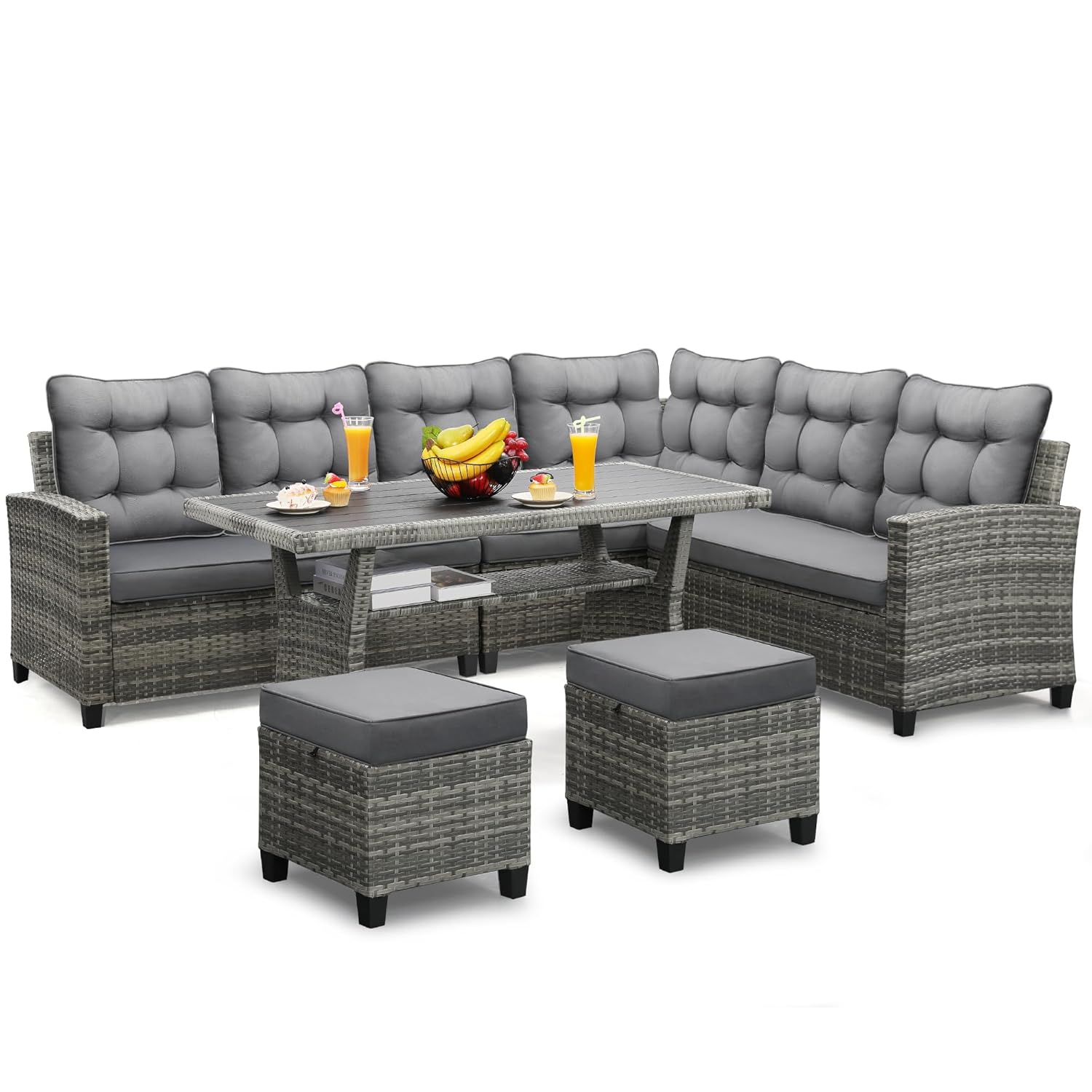 Комплект садовой мебели из 6 п – обзор и цена Outdoor Furniture Grey