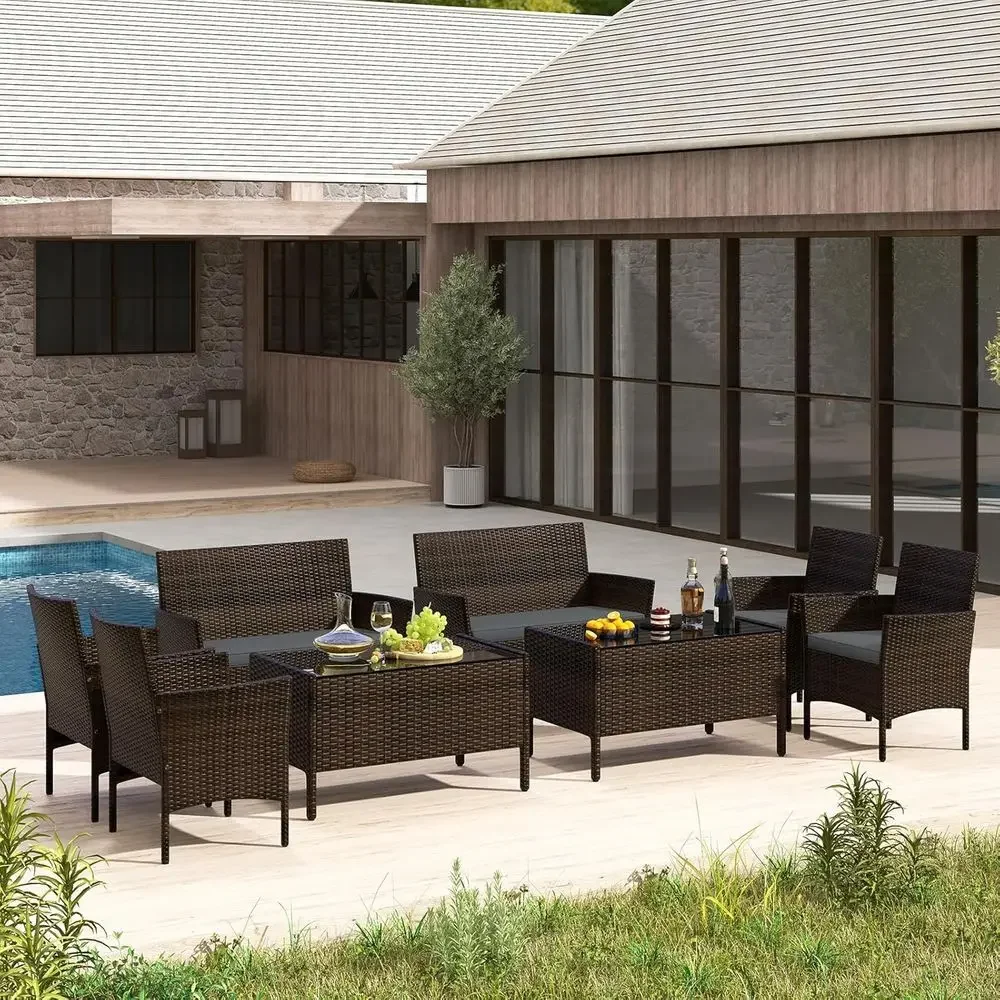 Комплект садовой мебели из рот – обзор и цена Outdoor Furniture Grey