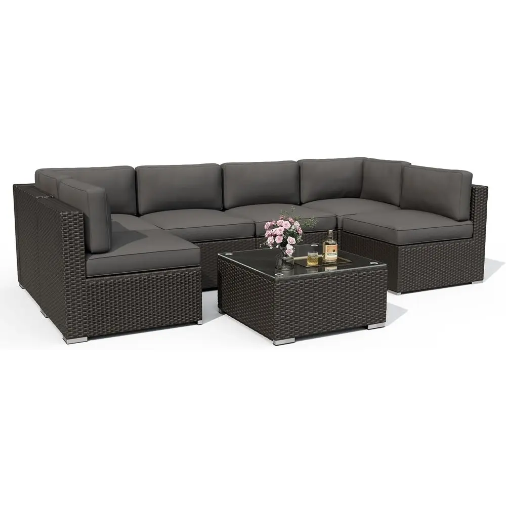 Комплект садовой мебели из 7 п – обзор и цена Outdoor Furniture Grey