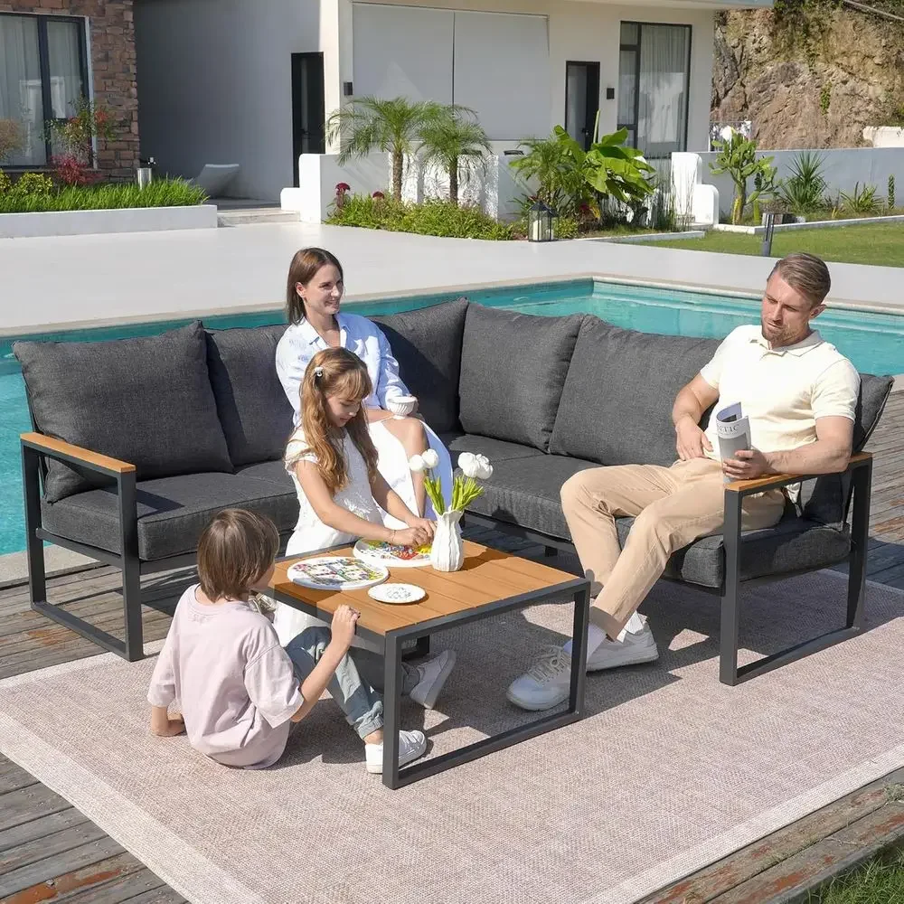 Комплект уличной секционной ме – обзор и цена Outdoor Furniture Grey