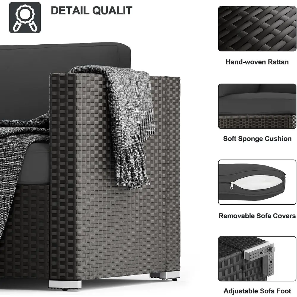 Серый уличный секционный диван – обзор и цена Outdoor Furniture Grey