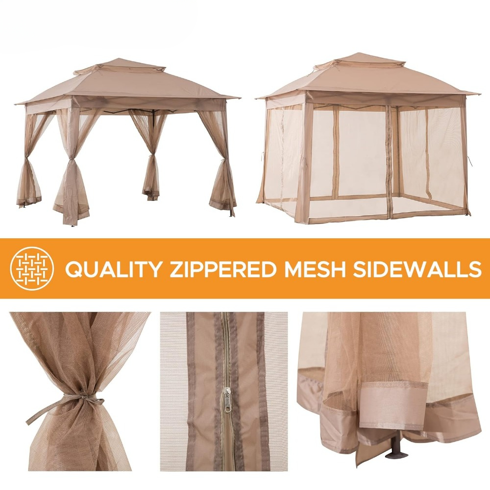 Современный быстросборный шате – обзор и цена Outdoor Furniture Gazebo