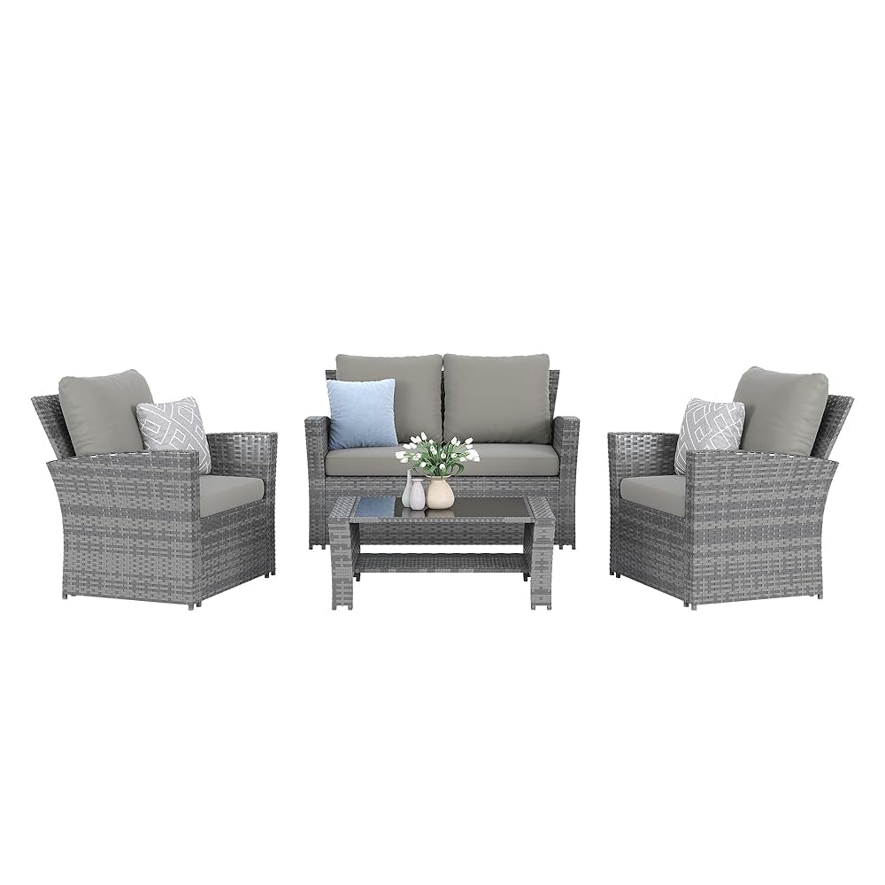Комплект уличной секционной ме – обзор и цена Outdoor Furniture Grey