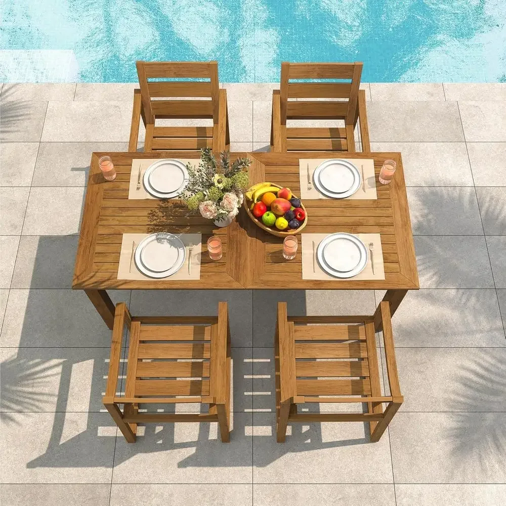 5-местный обеденный комплект д – обзор и цена Outdoor Furniture Oil Teak