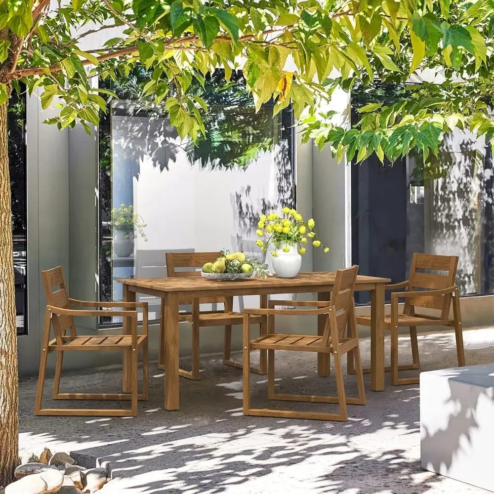 5-местный обеденный комплект д – обзор и цена Outdoor Furniture Oil Teak