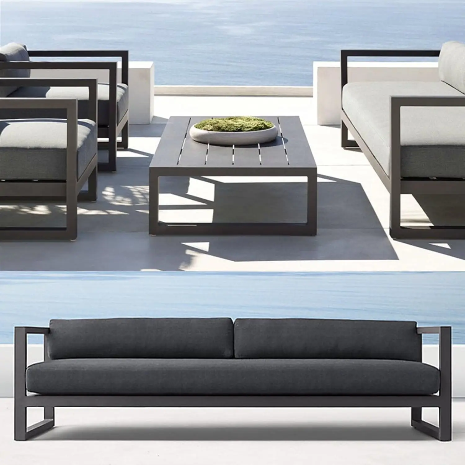 Уличный алюминиевый модульный  – обзор и цена Outdoor Furniture Grey