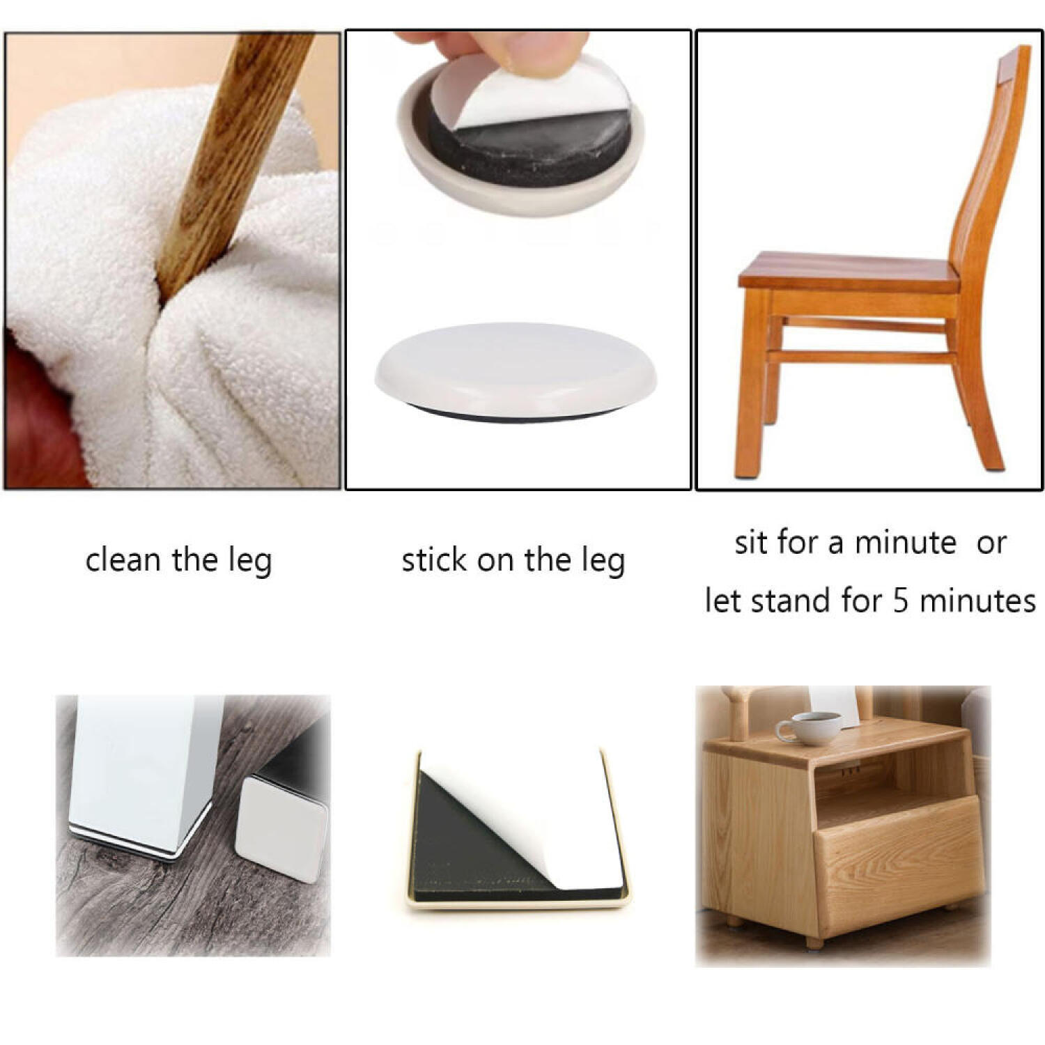 24/16/8/4 шт. самоклеящиеся ме – обзор и цена Outdoor Furniture Leg Protectors