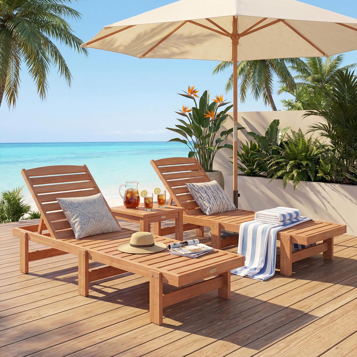 Шезлонг из массива дерева, ули – обзор и цена Outdoor Furniture Oil Teak