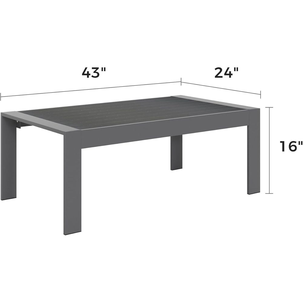 Уличный кофейный столик из мет – обзор и цена Outdoor Furniture Grey