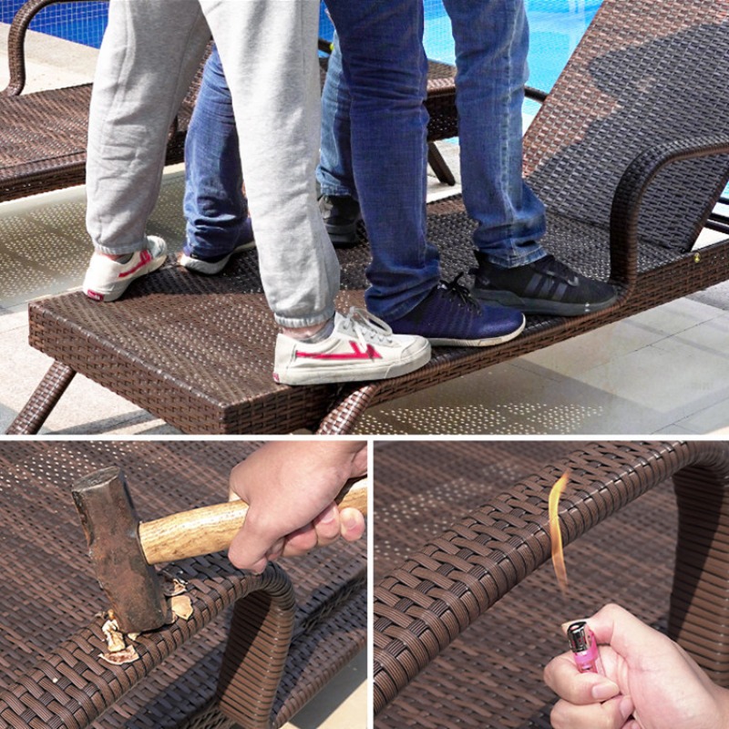 Шезлонг из ротанга PE с регули – обзор и цена Outdoor Furniture Wood