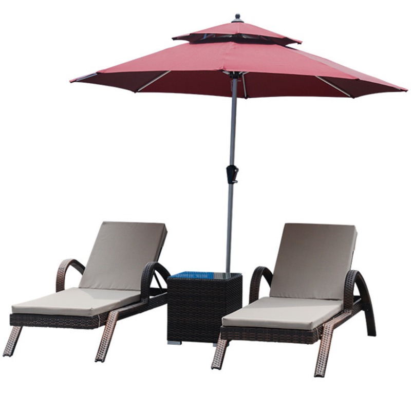 Шезлонг из ротанга PE с регули – обзор и цена Outdoor Furniture Wood
