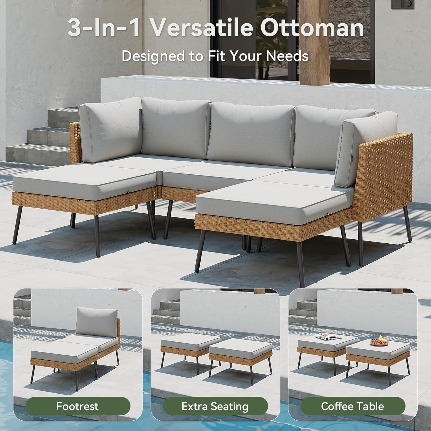 Комплект садовой мебели Aoxun  – обзор и цена Outdoor Furniture Grey